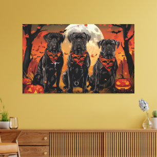 Cane Corso Halloween Spooky Leinwanddruck