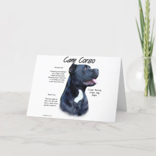 Cane Corso History Feiertagskarte