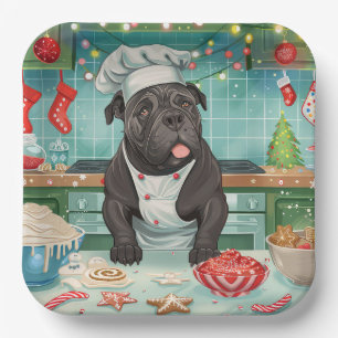 Cane Corso Holiday Baking: Feierliche Weihnachten Pappteller