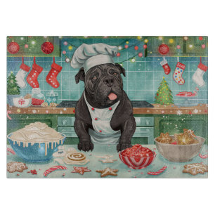 Cane Corso Holiday Baking: Feierliche Weihnachten Schneidebrett