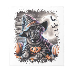 Cane Corso Hund Halloween Notizblock