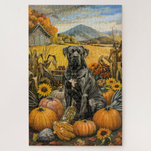Cane Corso Hund Herbsternte Erntedankfest
