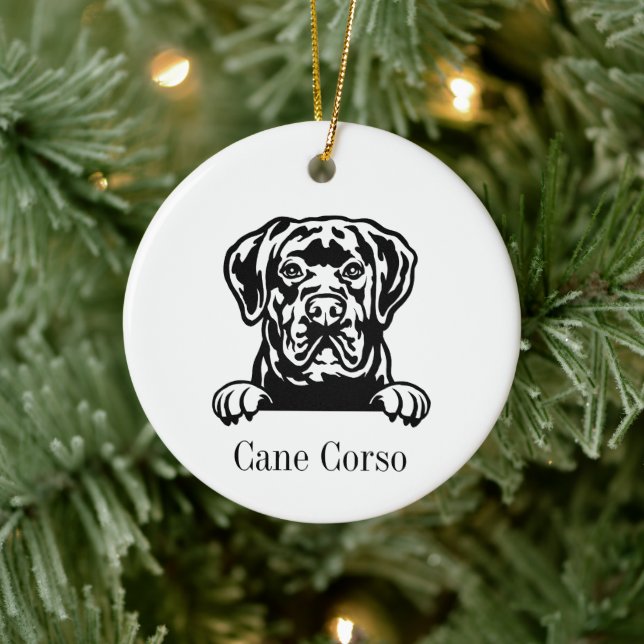 Cane Corso Hund Personalisierten Haustier Ornament (Baum)