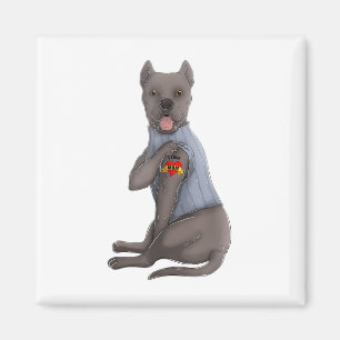 Cane Corso I Liebe Mama Tattoo Hundeshirt Funny Mo Magnet