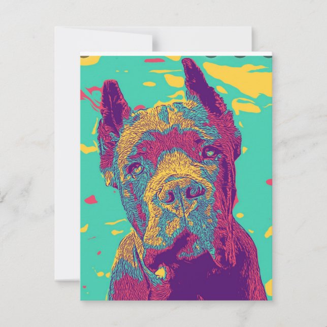 Cane Corso italian mastiff Mitteilungskarte (Vorderseite)