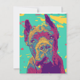 Cane Corso italian mastiff Mitteilungskarte