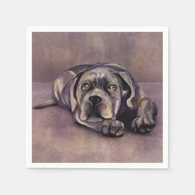 Cane Corso - Italienischer Mastiff Puppy Serviette (Vorderseite)