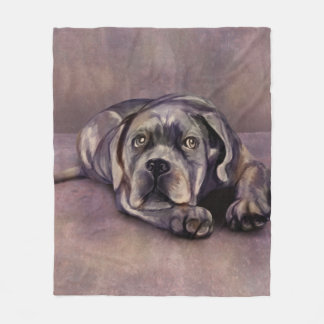 Cane Corso - Italienischer Mastiff-Welpe Fleecedecke