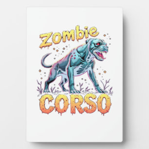 Cane Corso Italienischer Mastiff Zombie-Hund Hallo Fotoplatte