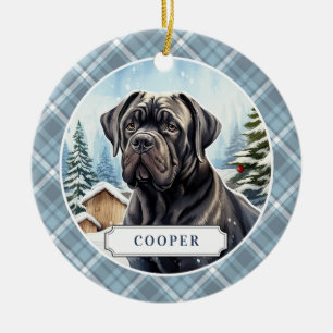 Cane Corso Keramik Circle Ornament