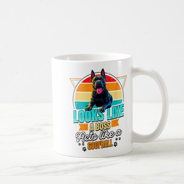 Cane Corso Lover Funny Cane Corso Retro  Kaffeetasse (Rechts)
