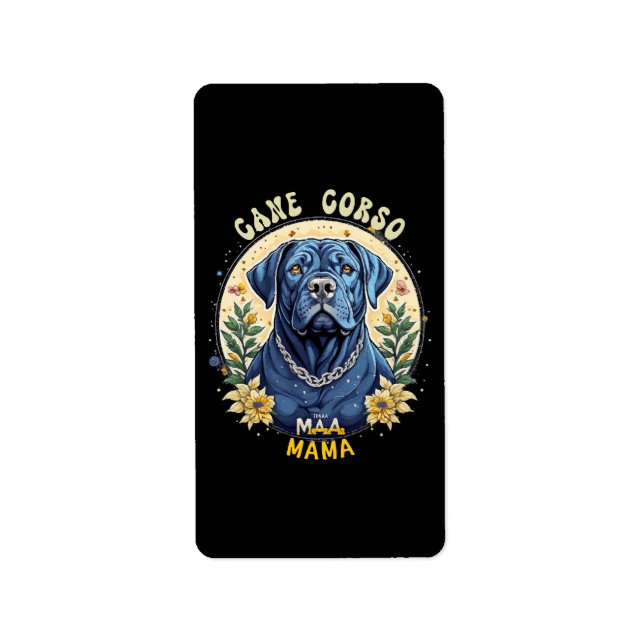 Cane Corso Mama Adressaufkleber (Vorne)
