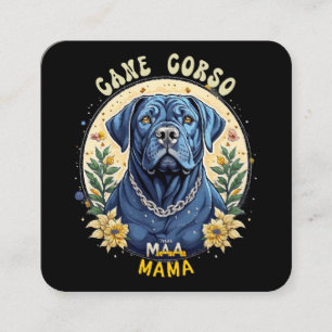 Cane Corso Mama Quadratische Visitenkarte
