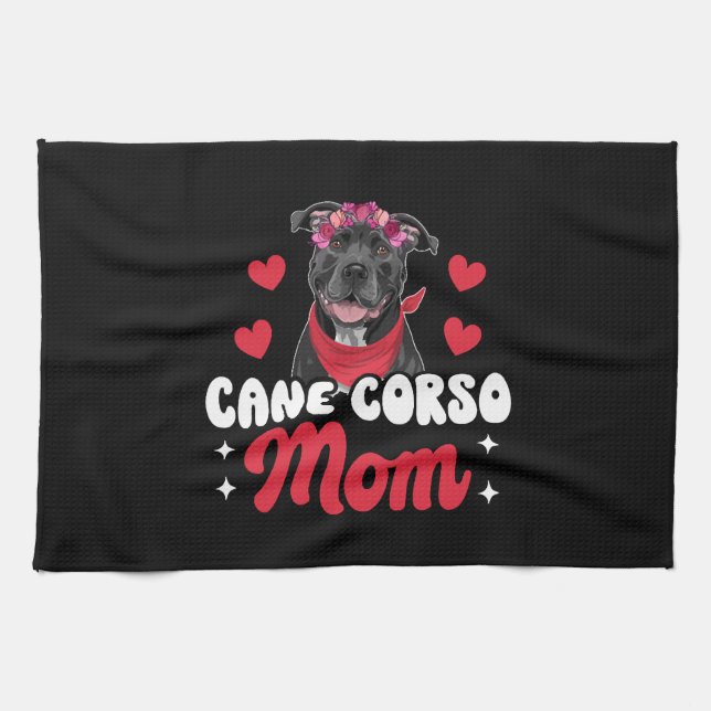Cane Corso Mutter Geschirrtuch (Horizontal)