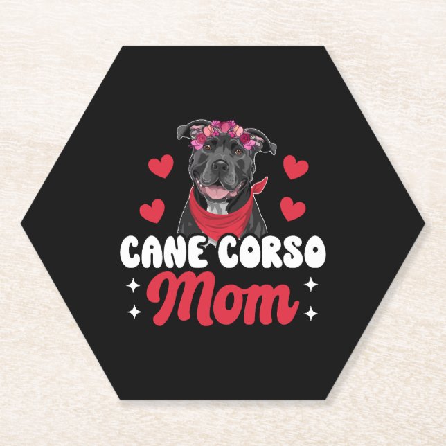 Cane Corso Mutter Untersetzer (Vorderseite)