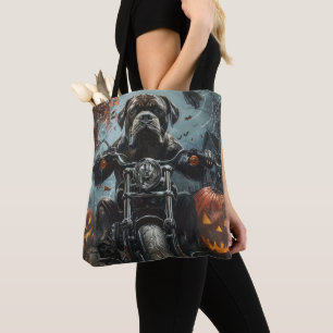Cane Corso Reitet Motorrad Halloween Gruselig Tasche