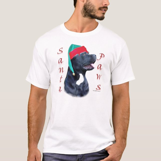 Cane Corso Santa Paws T-Shirt (Vorderseite)