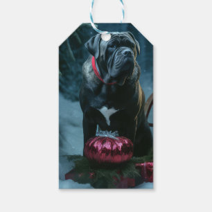 Cane Corso Schneeschlitten Weihnachtsdekoration Geschenkanhänger