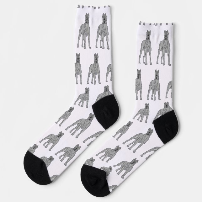 Cane Corso Socken (Linkes Detail)