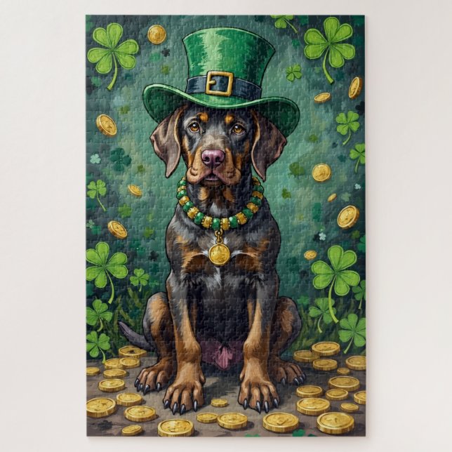 Cane Corso St Patrick’s Day Glückshund (Vertikal)