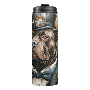 Cane Corso Steampunk-Hund Thermosbecher