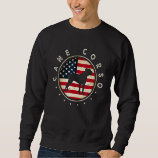 Cane Corso USA-Flagge 4. Juli Hundemama Papa Sweatshirt