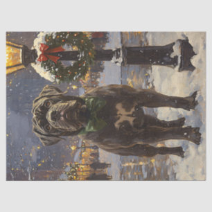 Cane Corso Weihnachts-Decoupage Seidenpapier