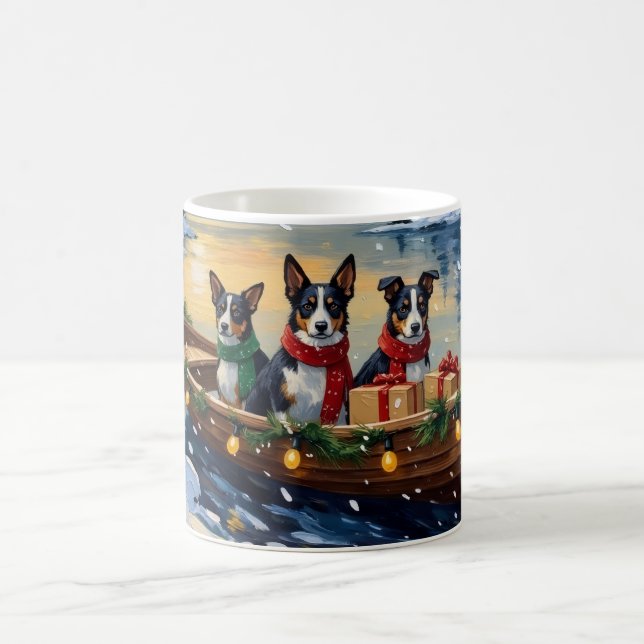 Cane Corso Weihnachtsboot Urlaub Kaffeetasse (Mittel)