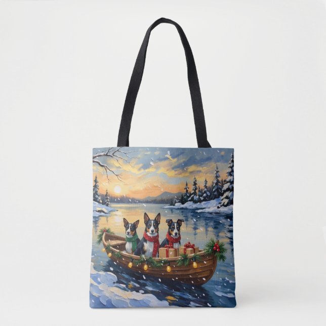 Cane Corso Weihnachtsboot Urlaub Tasche (Vorderseite)