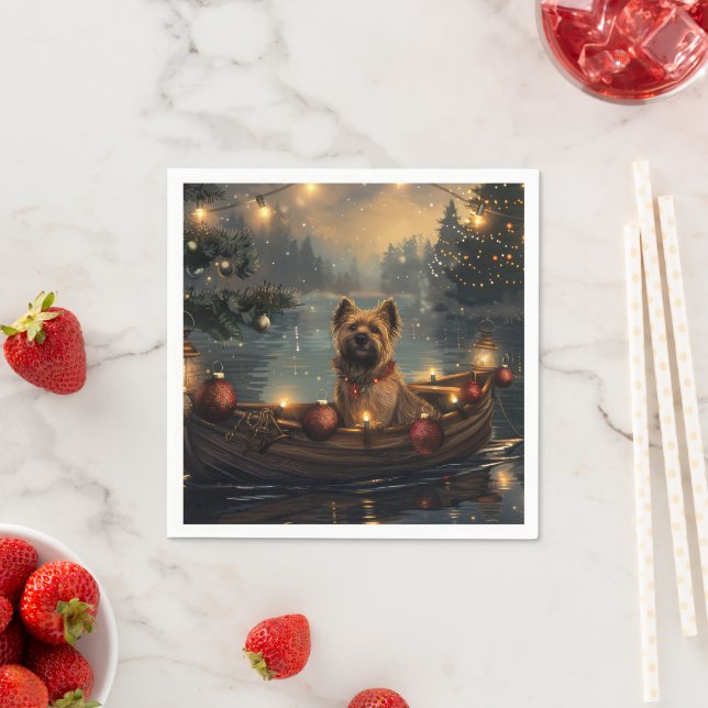 Cane Corso Weihnachtsfeiertage Serviette (Beispiel)