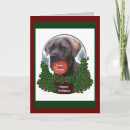 Cane Corso Weihnachtsgeschenken Feiertagskarte
