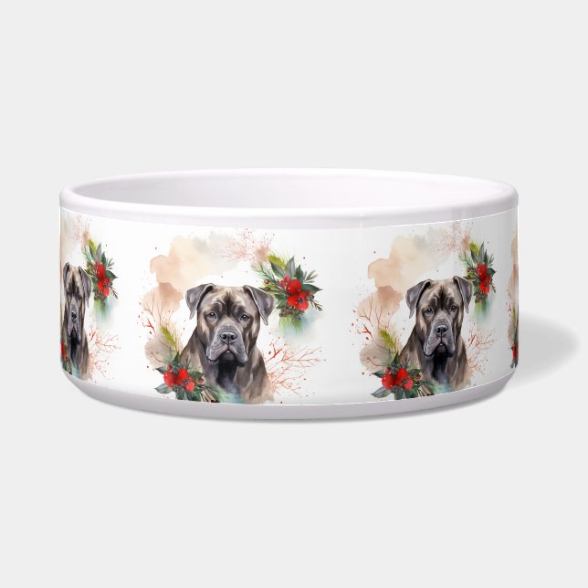 Cane Corso Weihnachtsmann Festliche Jungfrau Napf (Vorderseite)