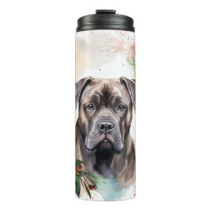 Cane Corso Weihnachtsmann Festliche Jungfrau Thermosbecher