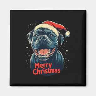 Cane Corso Weihnachtsmannmütze Frohe Weihnachten W Magnet