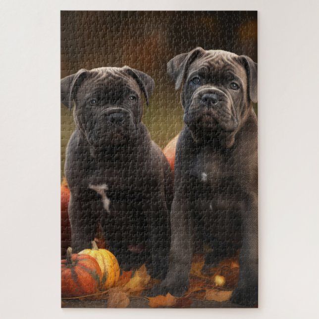 Cane Corso Welpe Autumn Delight Pumpkin (Vertikal)