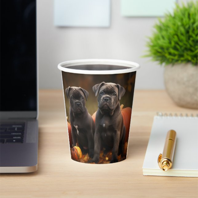 Cane Corso Welpe Autumn Delight Pumpkin Pappbecher (InSitu)