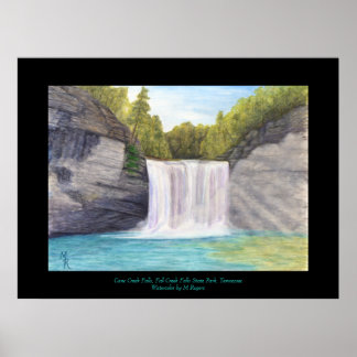 Cane Creek Falls - Fall Creek Falls Staat Park Poster