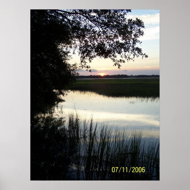 Cane Island Sunset Poster (Vorne)