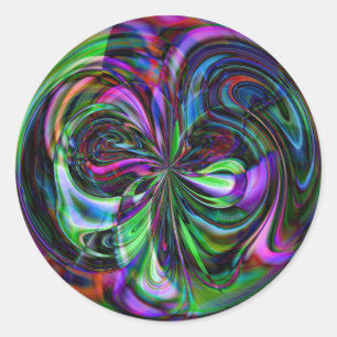 Cane Magic Mandala - Aufkleber für Abstraktes Frak