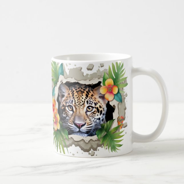 Caneca 3D Onça Kaffeetasse (Rechts)