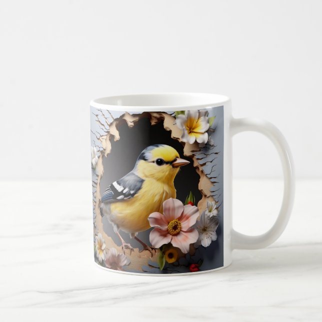Caneca 3D Pássaro Kaffeetasse (Rechts)