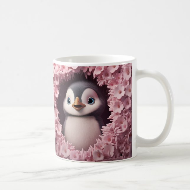 Caneca 3D Pinguim Kaffeetasse (Rechts)
