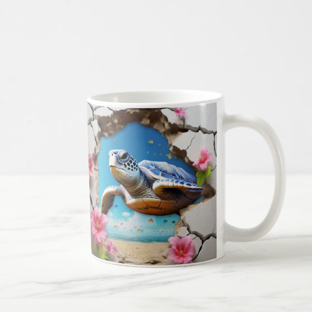 Caneca 3D Tartaruga Kaffeetasse (Rechts)