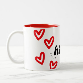 Caneca Amor  Zweifarbige Tasse