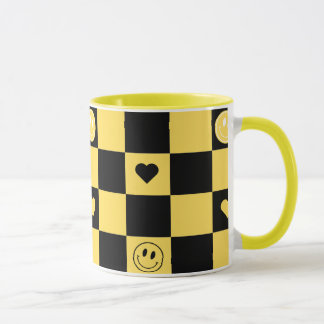 Caneca black and yellow tasse