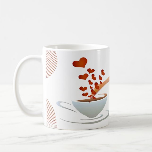 Caneca branca clássica kaffeetasse (Links)