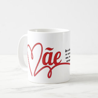 Caneca branca dia das mães kaffeetasse