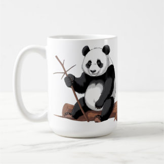 Caneca branca panda kaffeetasse