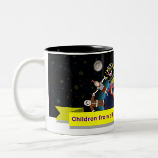 Caneca Children for Jesus (Biblinha e Turminha) Zweifarbige Tasse