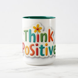 Caneca com design motivacional zweifarbige tasse